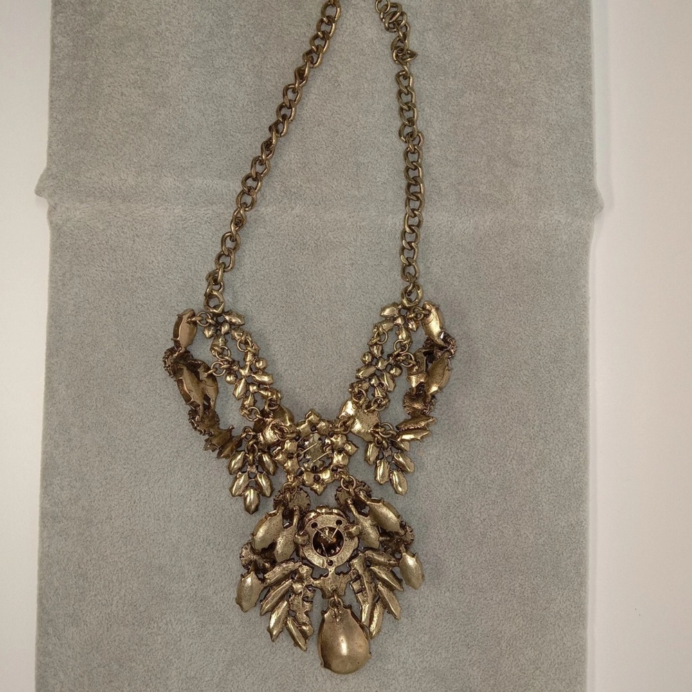 Elegant Multicolor Rhinestone Statement Necklace - image 7